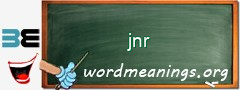 WordMeaning blackboard for jnr